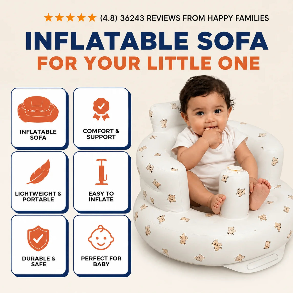 Inflatable Comfort Baby Sofa
