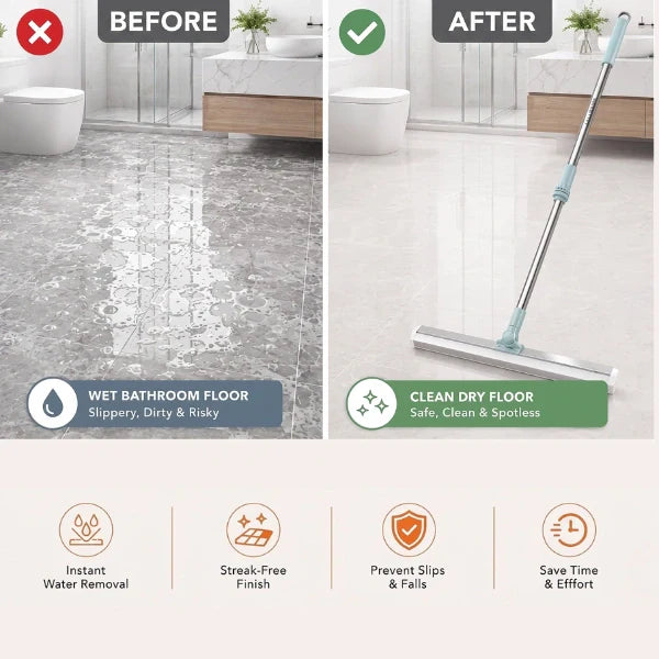 FlexiWipe – Multipurpose Wiper | Extendable-Rod | Silicon Blade | 180° Head