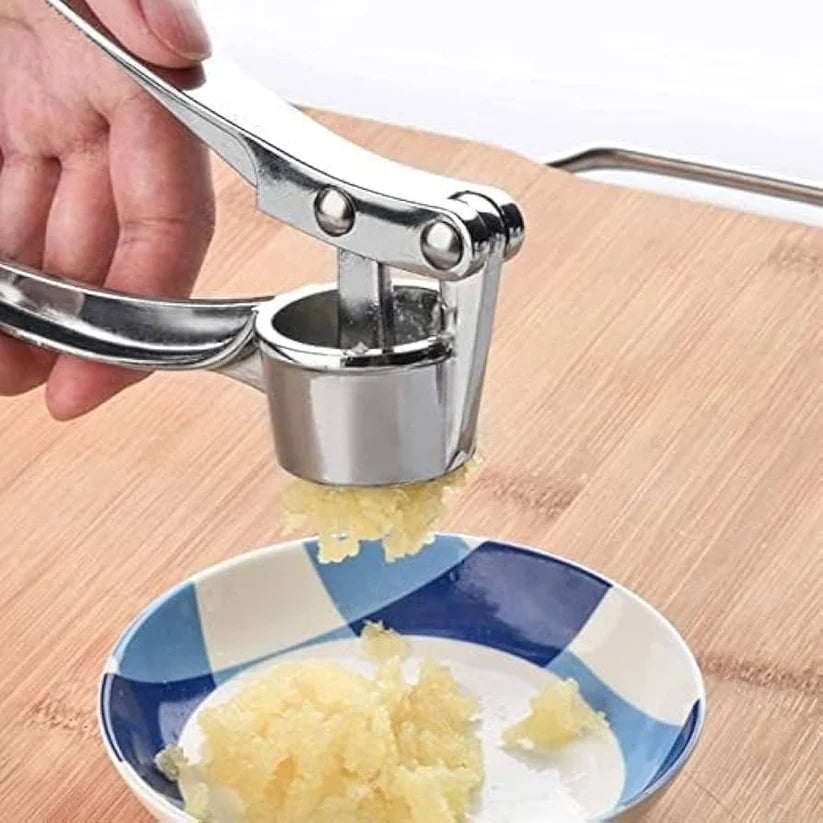 Heavy Duty Garlic Press & Crusher – Stainless Steel Manual Garlic Mincer
