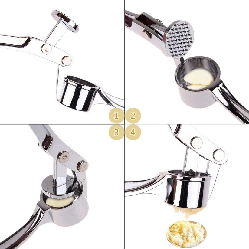 Heavy Duty Garlic Press & Crusher – Stainless Steel Manual Garlic Mincer