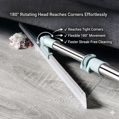 FlexiWipe – Multipurpose Wiper | Extendable-Rod | Silicon Blade | 180° Head