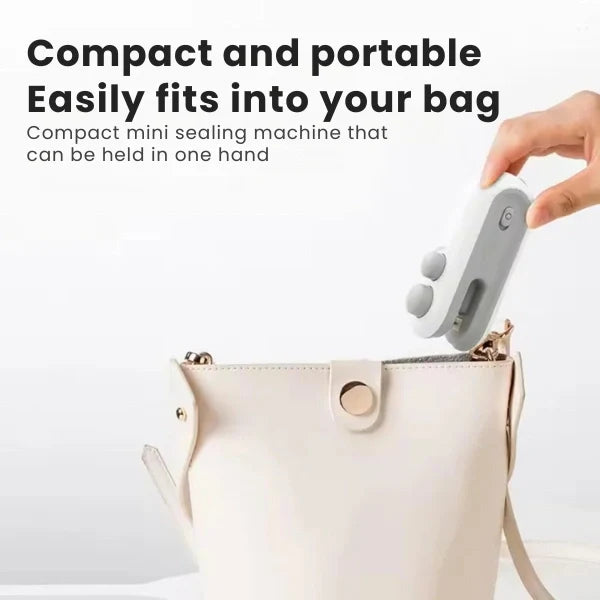 FreshLock™ – Portable Mini Sealer | No Preheating Needed | Airtight Seal