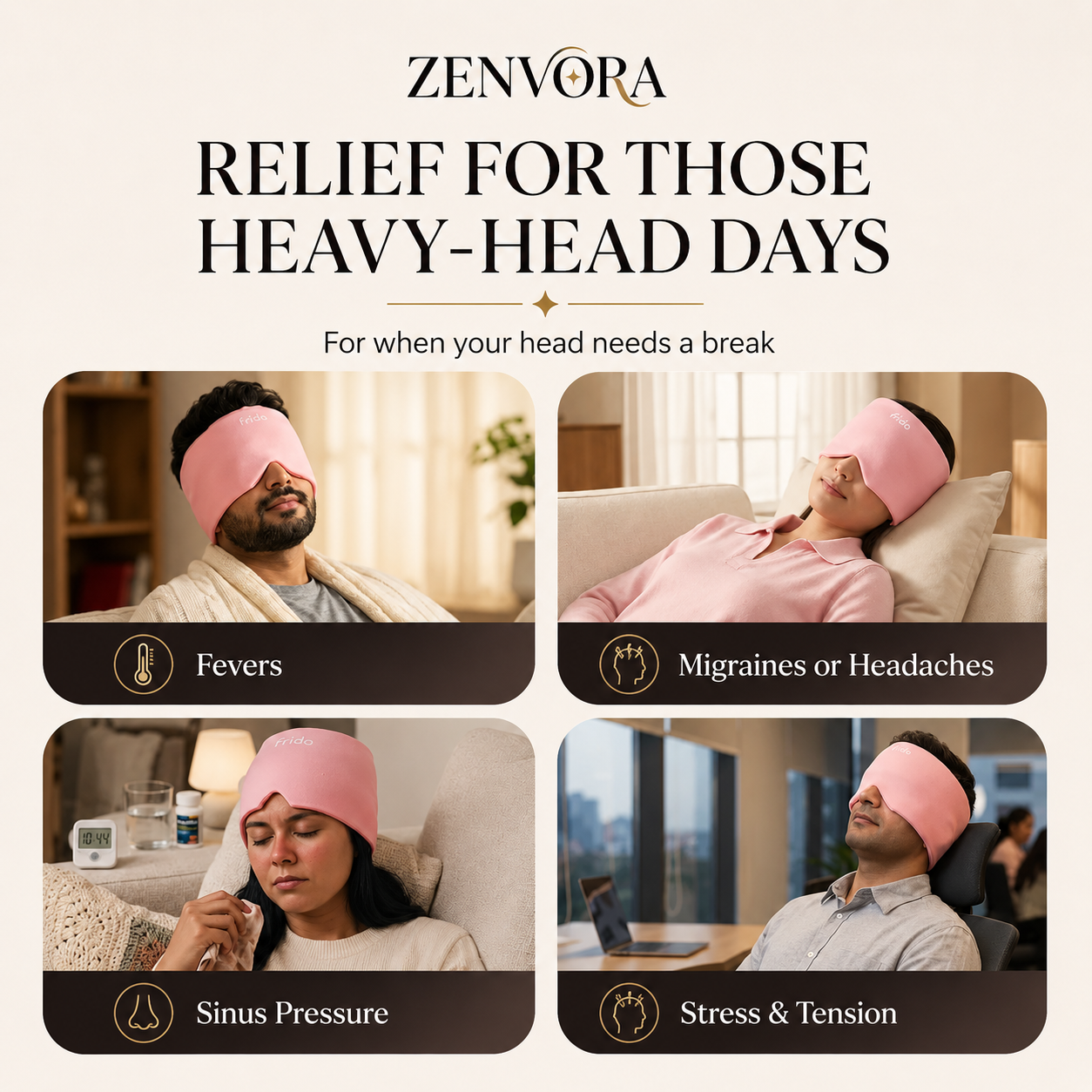 Migraine & Headache Relief Cap