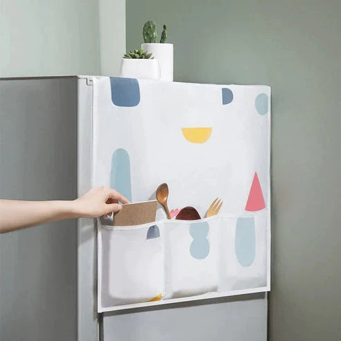 WaterProof and DustProof Refrigerator Cover (with 6 pockets)