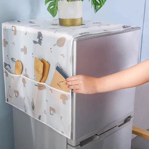 WaterProof and DustProof Refrigerator Cover (with 6 pockets)