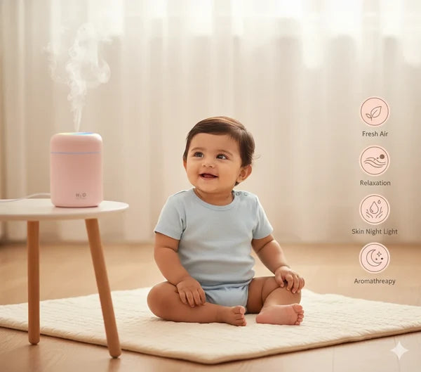 MiniMist Humidifier™– Smart Humidifier | Mist + Ambient Light | Daily Freshness