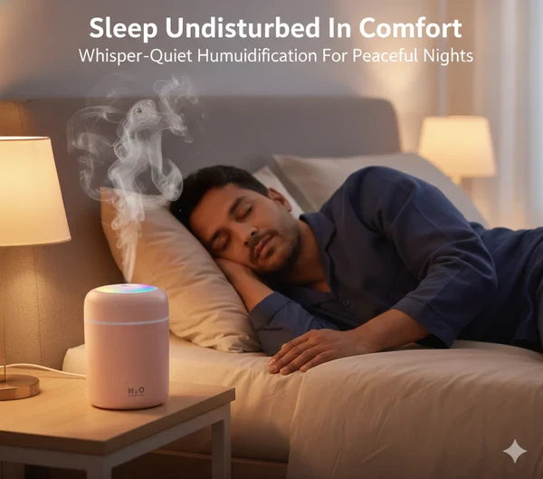 MiniMist Humidifier™– Smart Humidifier | Mist + Ambient Light | Daily Freshness